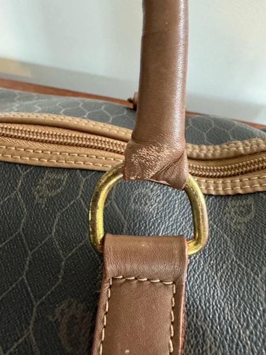 Christian Dior Honeycomb Boston Bag Brown & Tan with COA - Picture 13 of 16